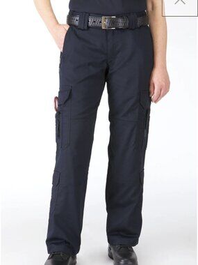 5.11 Tactical Women's EMS Pants Dark Navy Lightweight Utility Cargo Size 10